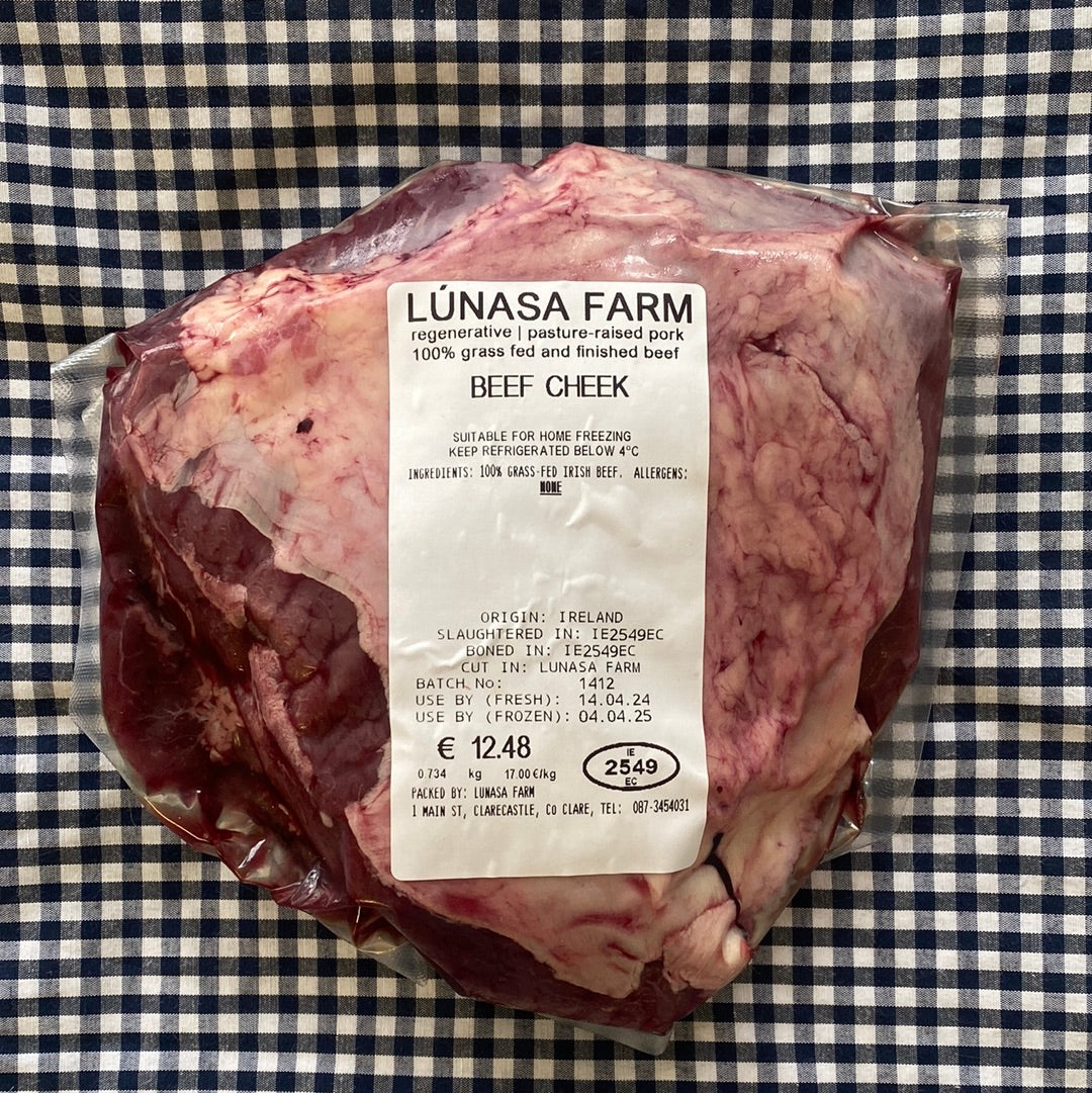 Grass-fed beef cheek