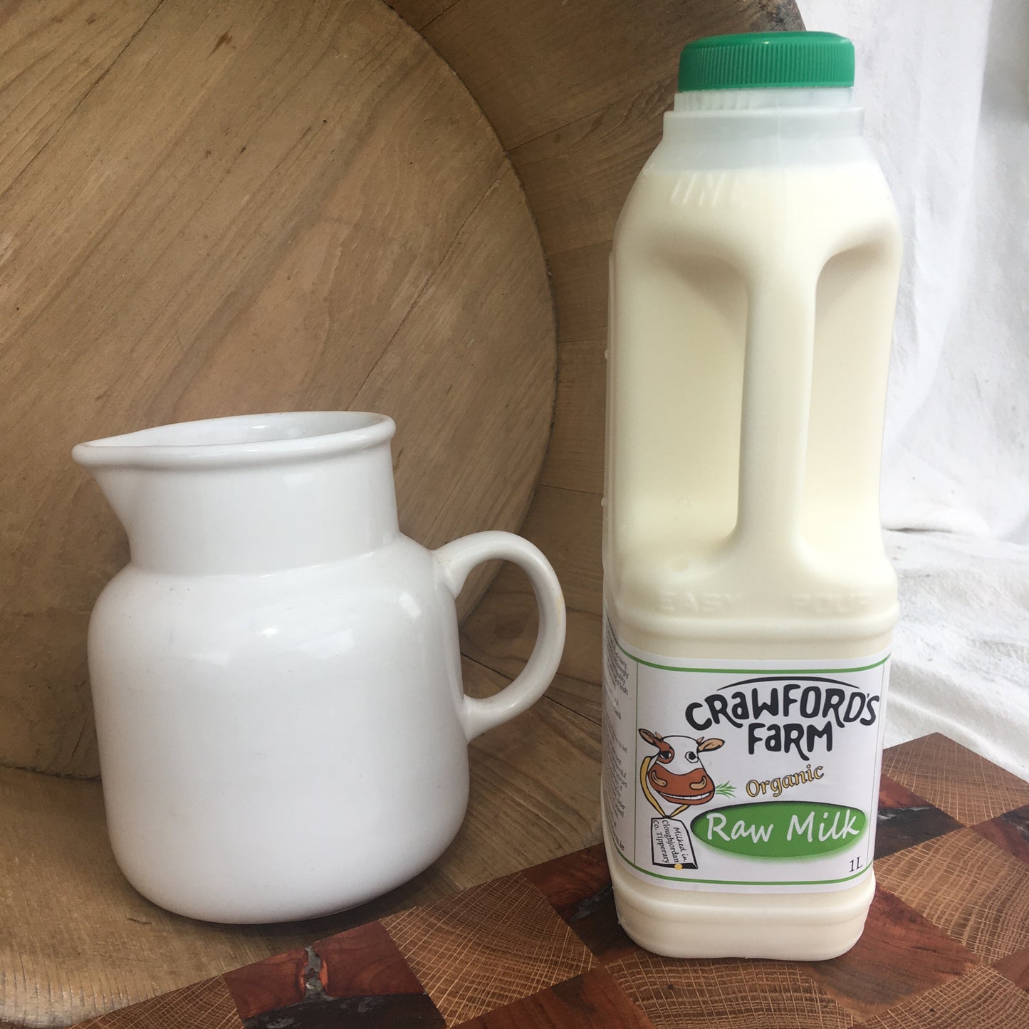 *NONE UNTIL NEXT SEASON* Crawford's Farm Organic Raw Milk 1L