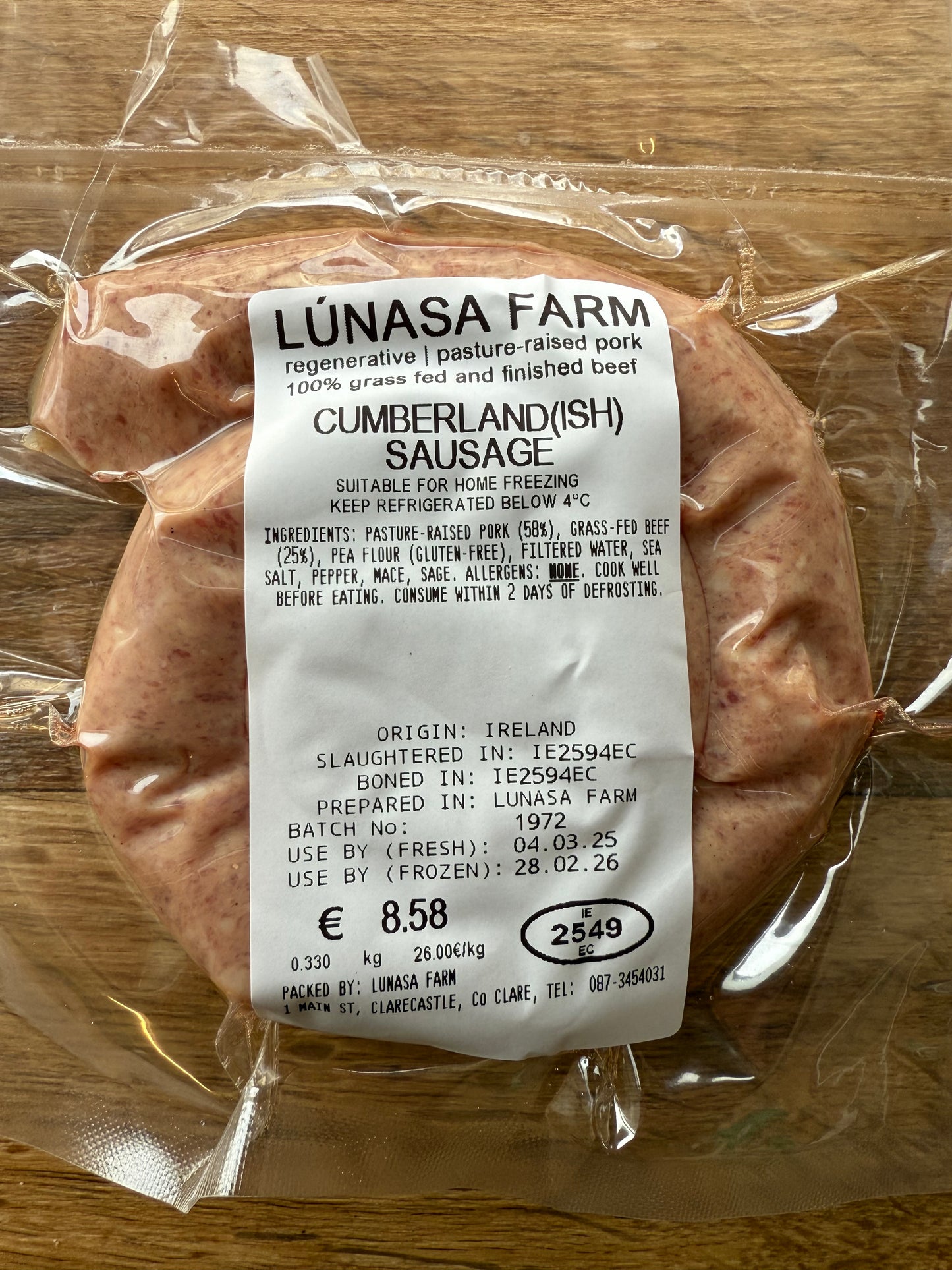 Cumberland(ish) Sausage