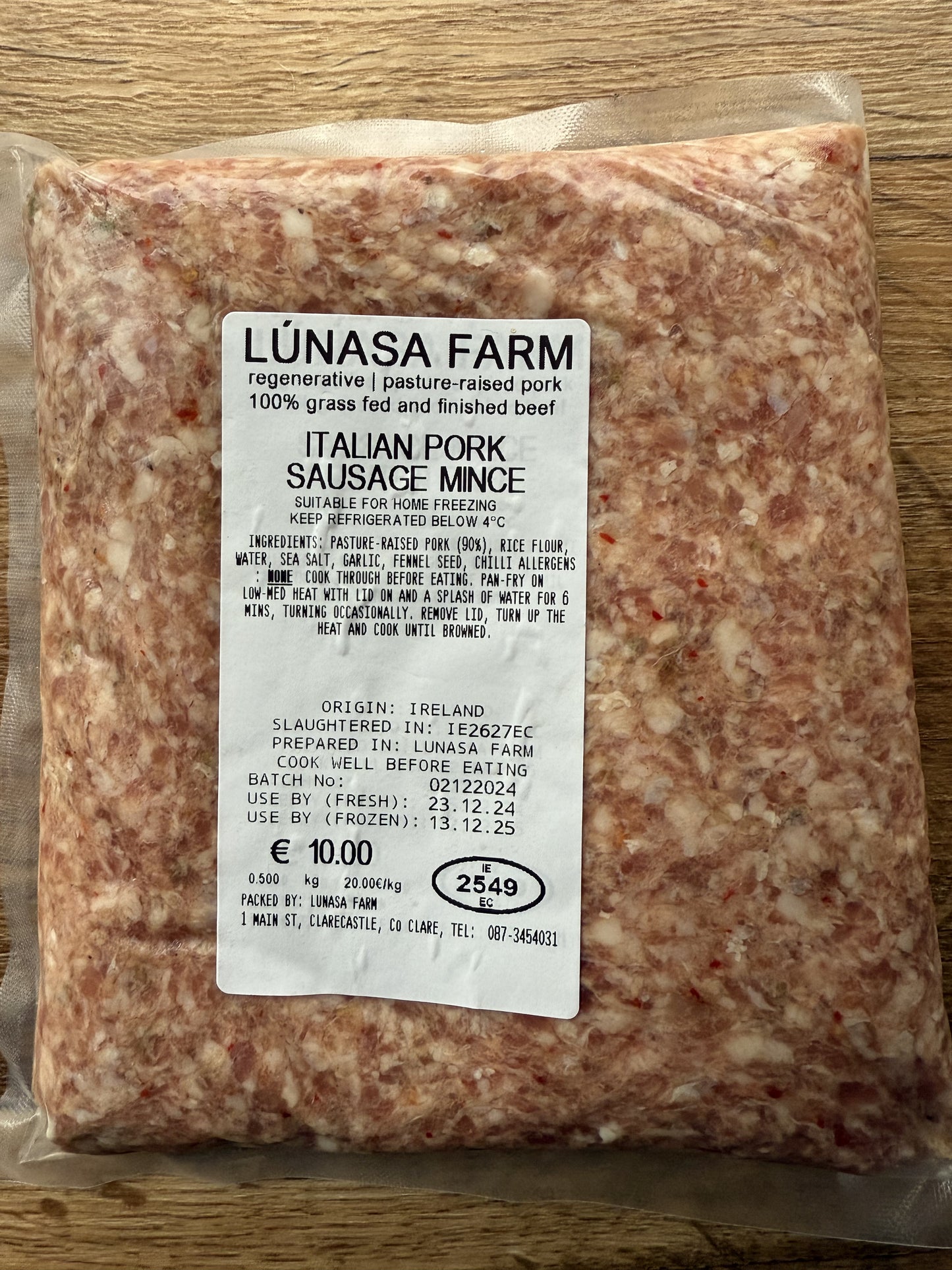 Italian Sausage Mince 500g