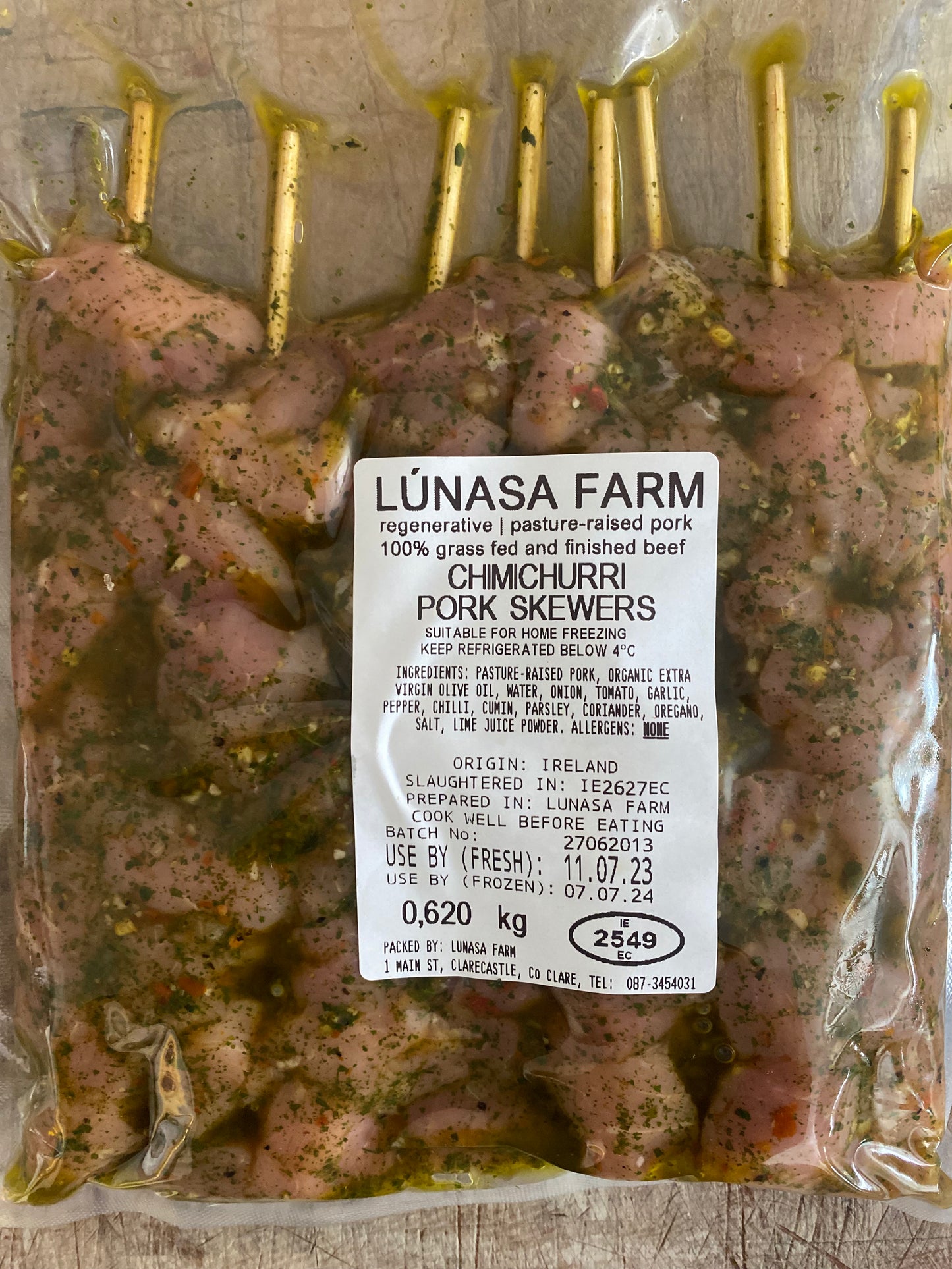Chimichurri Pork Skewers