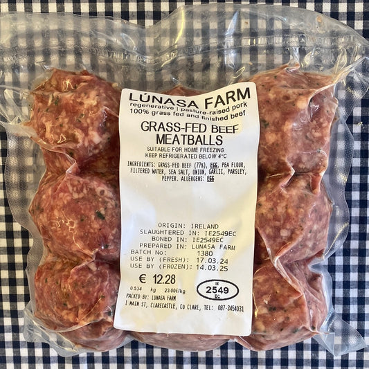 Grass-fed beef meatballs