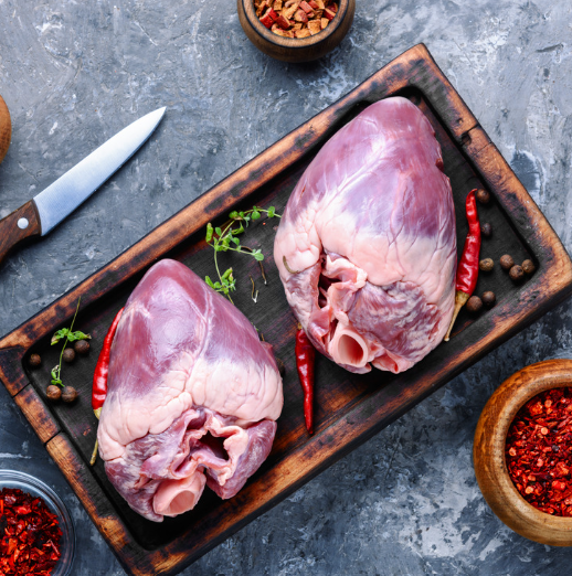 Pasture-raised pork heart