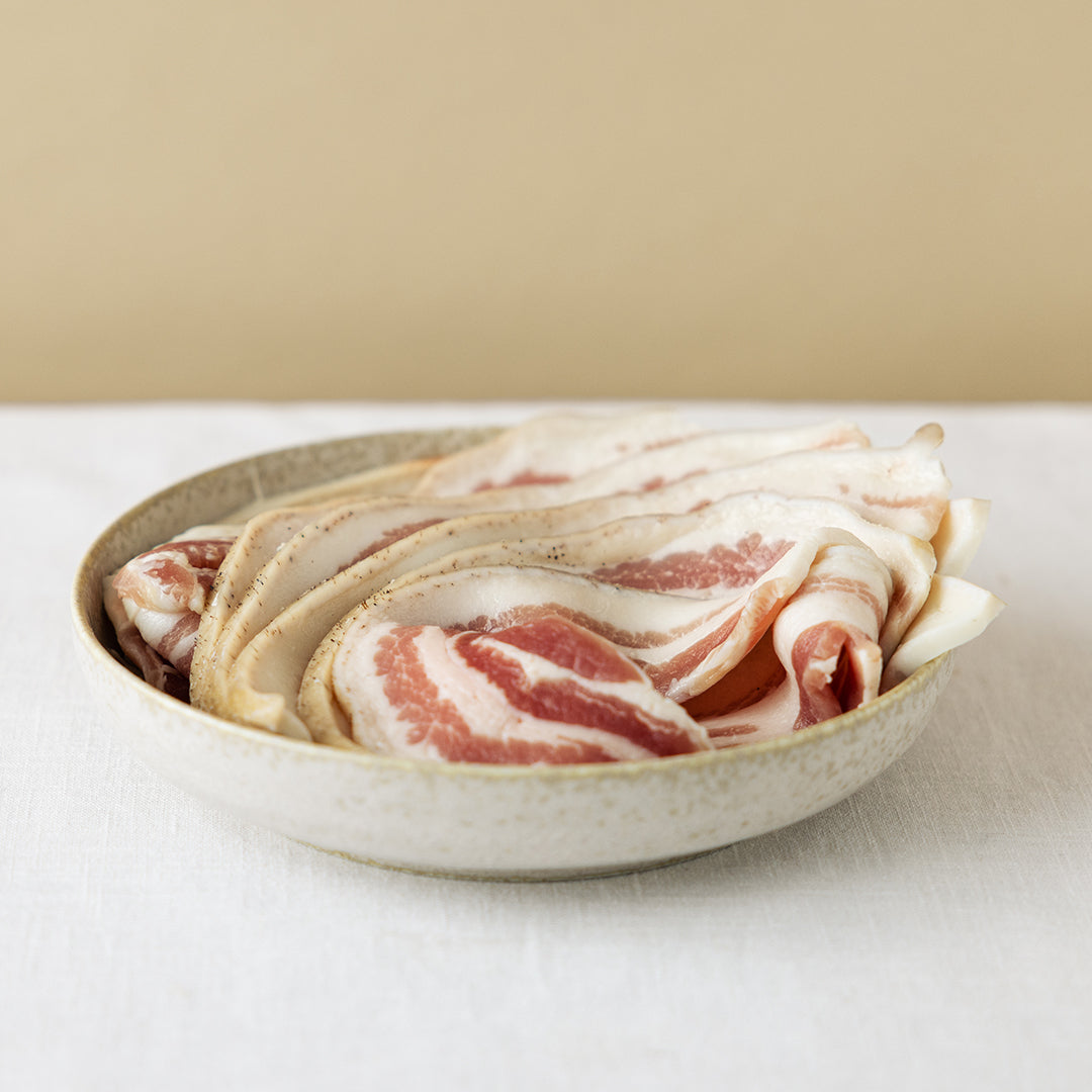 Streak Rashers Unsmoked Streaky Rashers (Nitrate-Free) – Lúnasa Farm