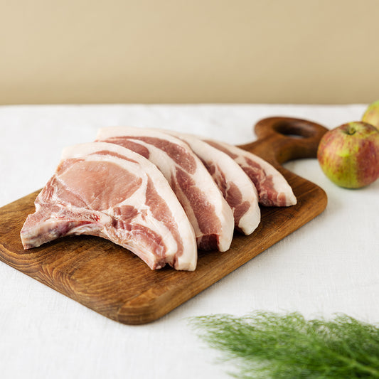 Bone-in Pork Chops - 2 per pack (€20/kg)
